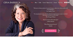 Desktop Screenshot of ginabarreca.com